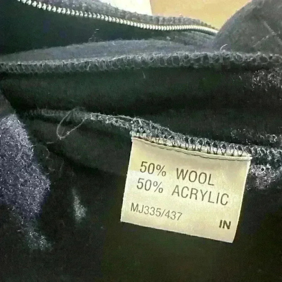 The Original Ben Sherman Men's Black Wool Blend Zip Up Sweater Jacket Size M - Picture 11 of 12